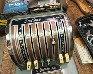 Vintage check writer