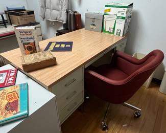 Desks and chairs.....