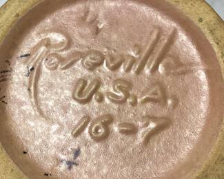 (3) ROSEVILLE POTTERY DOUBLE HANDLED VASES