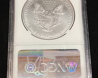 2015 SILVER AMERICAN EAGLE, GRADED MS70 EARLY RELEASE