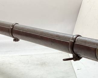 CIVIL WAR ERA FRENCH 1862 PERCUSSION RIFLE, CROWN MARK V.R. & 1862 L.A. CO., BRASS TRIGGER GUARD & BUTT END, 38'' BARREL,