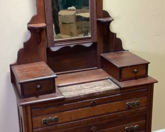 VTG. EASTLAKE STYLE DRESSER W MIRROR