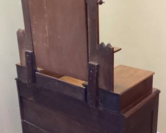 VTG. VICTORIAN WALNUT DRESSER w MIRROR