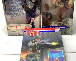 (3) G.I. JOE ACTION FIGURES, IN THE BOX