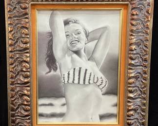  MARILYN MONROE/NORMA JEAN #9 DRAWING BY GREG BEAR O'BRYAN