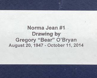 MARILYN MONROE/NORMA JEAN #1 DRAWING BY GREG O'BRYAN