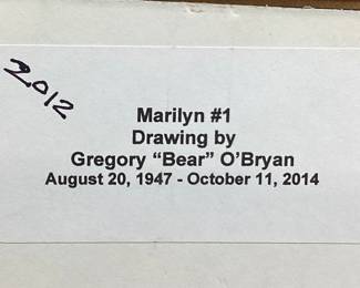 MARILYN MONROE #1 DRAWING BY GREG