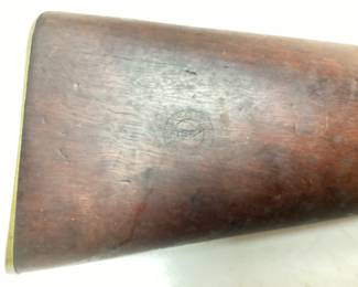 CIVIL WAR ERA FRENCH 1862 PERCUSSION RIFLE, CROWN MARK V.R. & 1862 L.A. CO., BRASS TRIGGER GUARD & BUTT END, 38'' BARREL,
