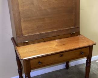 ANTIQUE DROP FRONT PLANTATION DESK