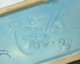 (2) VTG. ROSEVILLE POTTERY PIECES,