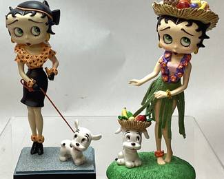 (2) BETTY BOOP FIGURINES, 7’’ 