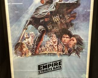 ORIGINAL 1980 TOM JUNG STYLE B STAR WARS EMPIRE STRIKES BACK MOVIE POSTER,