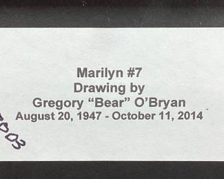 MARILYN MONROE #7 DRAWING BY GREG O'BRYAN