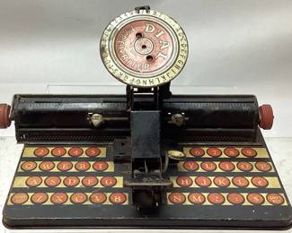 VTG. MARX TIN CHILD’S DIAL TYPEWRITER