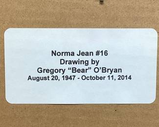 MARILYN MONROE/NORMA JEAN #16 DRAWING GREG O'BRYAN