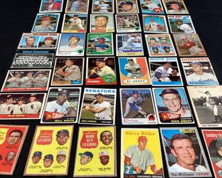 1950s-70s TOPPS, DONRUSS, FLEER, WUPPER DECK BASEBALL CARDS, ERNIE BANKS, JOHNNY BENCH, 1961 STRIKEOUT LEADERS SANDY KOUFAX, WILLIE MAYS, DON BAYLOR, DAVE DE BUSSCHERE, TOMMY JOHN, BOB GIBSON,