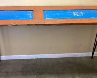 ANTIQUE WOODEN DOOR CUSTOM BAR TABLE