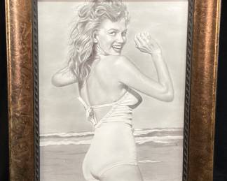 MARILYN MONROE/NORMA JEAN #20 DRAWING BY GREGORY O'BRYAN