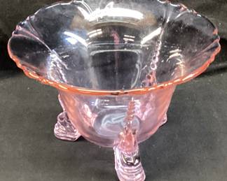 VTG. HEISEY FOOTED DEPRESSION GLASS