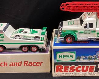 (2) HESS TOY TRUCK & RACER