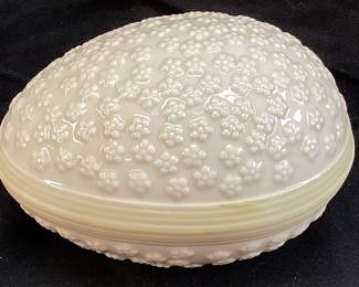 BELLEEK LUSTRE WARE EGG