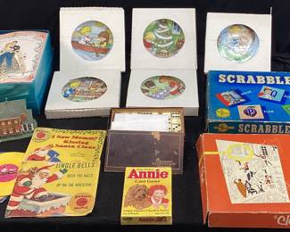 ASSORTED COLLECTIBLES, CLUE BOARD