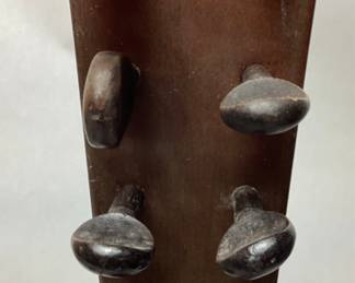 1920s C.F. MARTIN 8 STRING UKULELE, VGC, NO STRESS FRACTURES OR CRACKS, SOME SURFACE SCRATCHES, ON THE BACK OF THE BODY, 1 TUNER KNOB HAS BEEN BROKEN AND REPLACED WITH NON MATCHING KNOB, ORIGINAL BROKE KNOB IS INCLUDED,