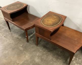 2 MID CENTURY SIDE TABLES