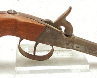ANTIQUE ENGLISH PERCUSSION POCKET PISTOL
MAKERS MARK & #29-29,