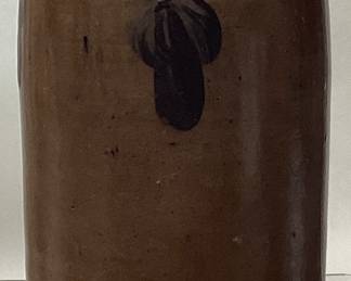 VTG. STONEWARE CROCK, 10 H