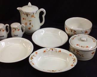 8 PCS HALL AUTUMN LEAF JEWEL TEA