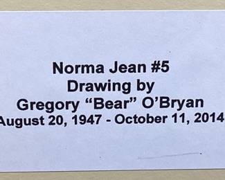 NORMA JEAN/MARILYN MONROE #5 DRAWING