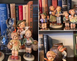 Hummel's and Goebel's, one is crystal, also many other figurine brands and collectible art pieces