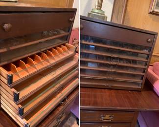 Antique Tread display/sorter SO COOL!