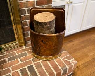 Solid copper.   This beauty is just in time for your fireplace