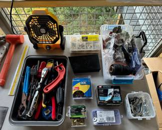 Assortment of Hand Tools, Hardware