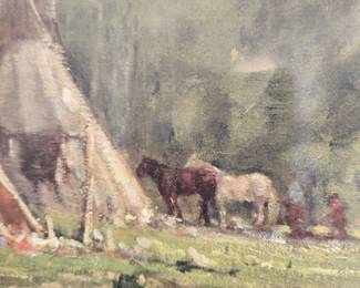 Teton Valley Print...Signed G. Harvey