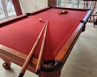 Olhausen 8ft Pool Table with Italian 3 pc. Slate