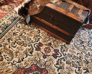 Rug and Antique Trunk