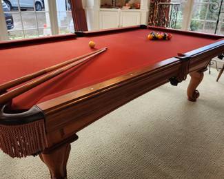 Olhausen 8ft Pool Table with Italian 3 pc. Slate