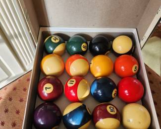Vintage Belgian Billiard Balls