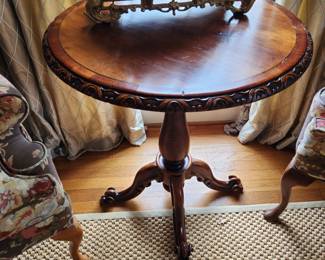 Vintage Piecrust Table 