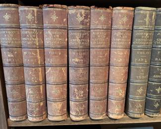 8 Volume Johnson's New Universal Encyclopedia Set