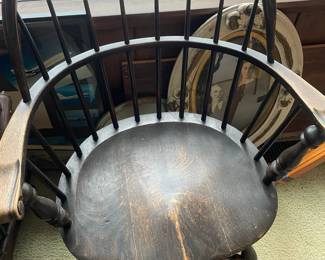 Dark Oak Windsor Arm Chair