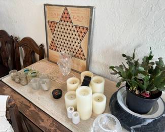 San Loo Chinese Checkers Board, Christmas Cactus