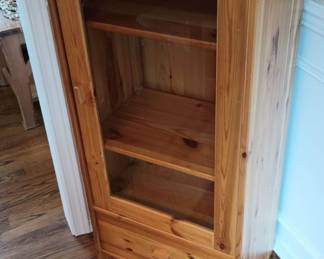 Ikea Pine Display Cabinet