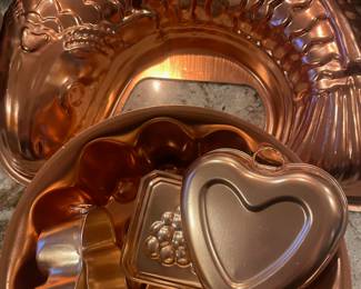 Assortment of Copper Molds
