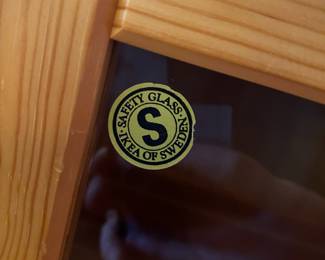 Ikea Pine Display Cabinet