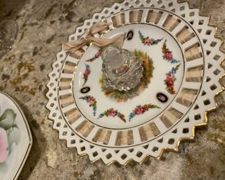 Bavaria Ribbon Edged Porcelain Plate - Made In Germany