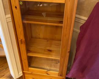 Ikea Pine Display Cabinet
